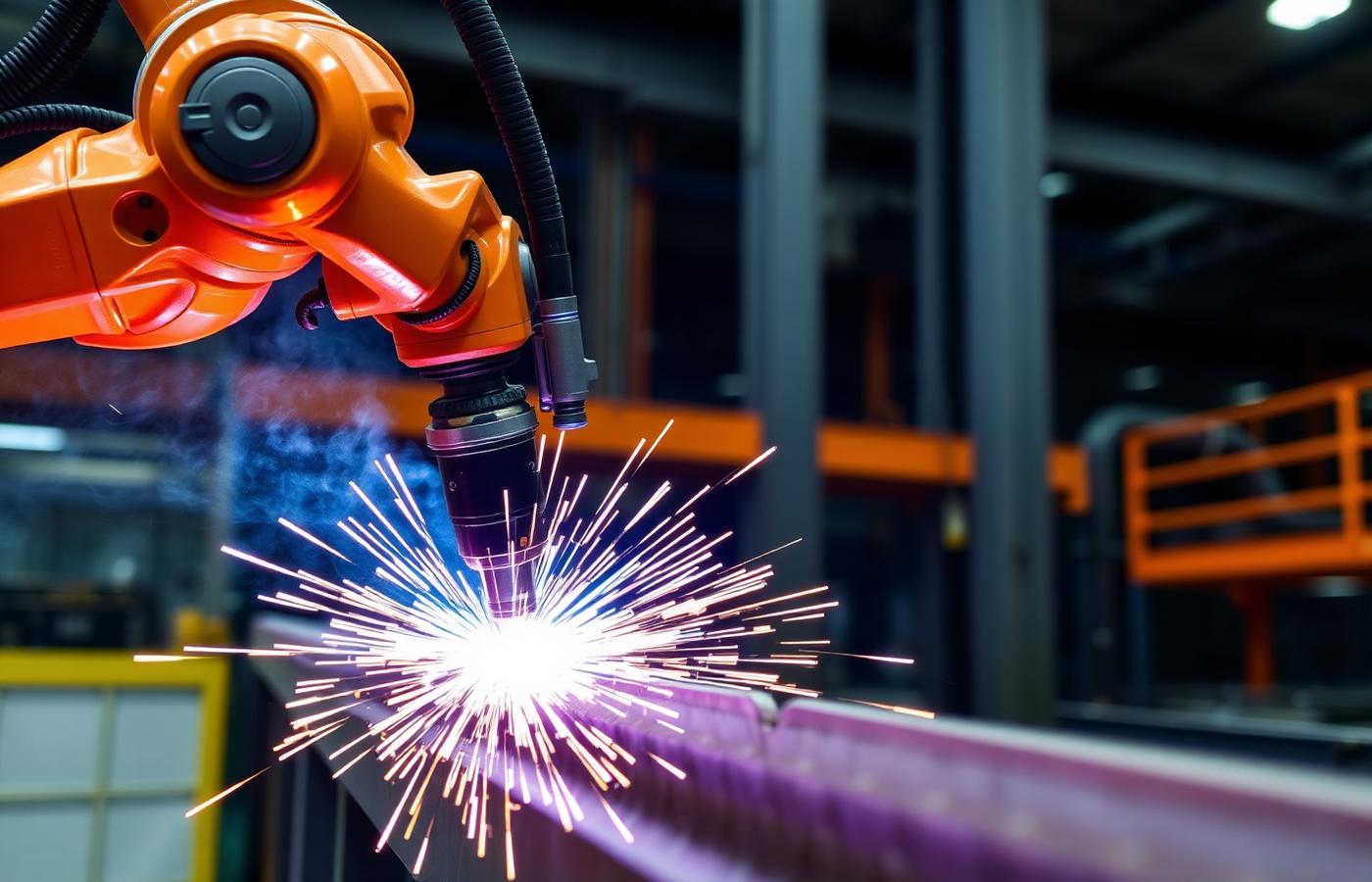 Processo de soldagem robotizada